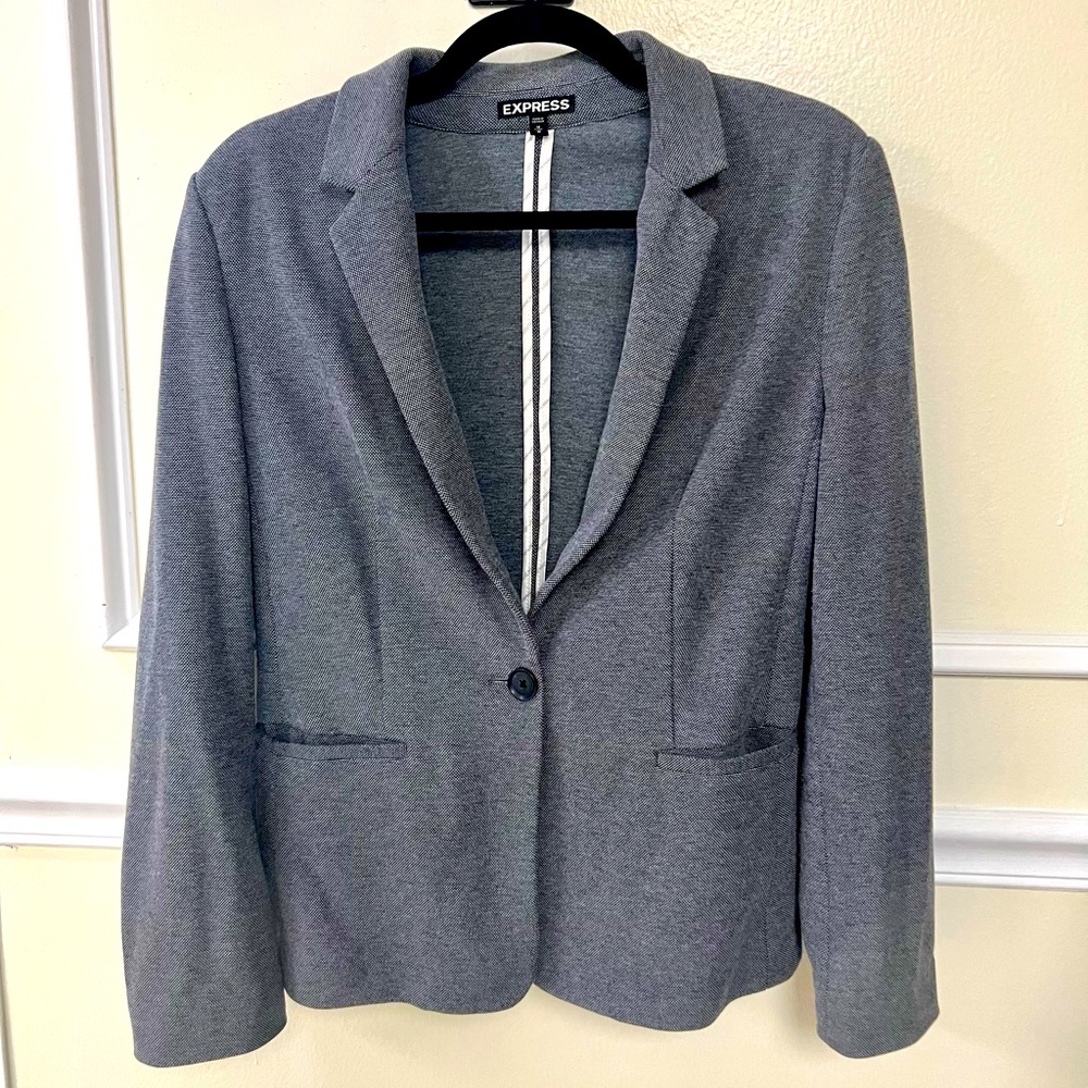 Express Black and Gray Blazer.